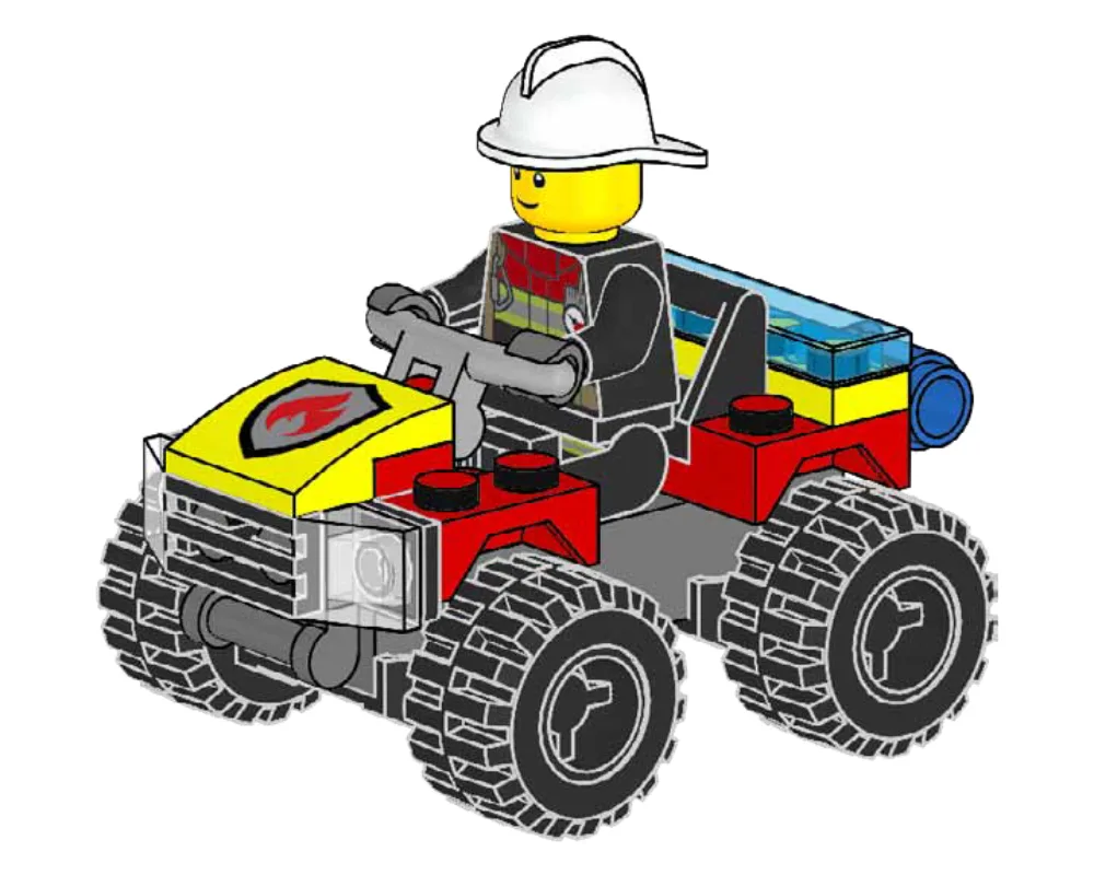 LEGO 952206 Le quad de pompier de Freddy Fresh - prix | Brick Broker
