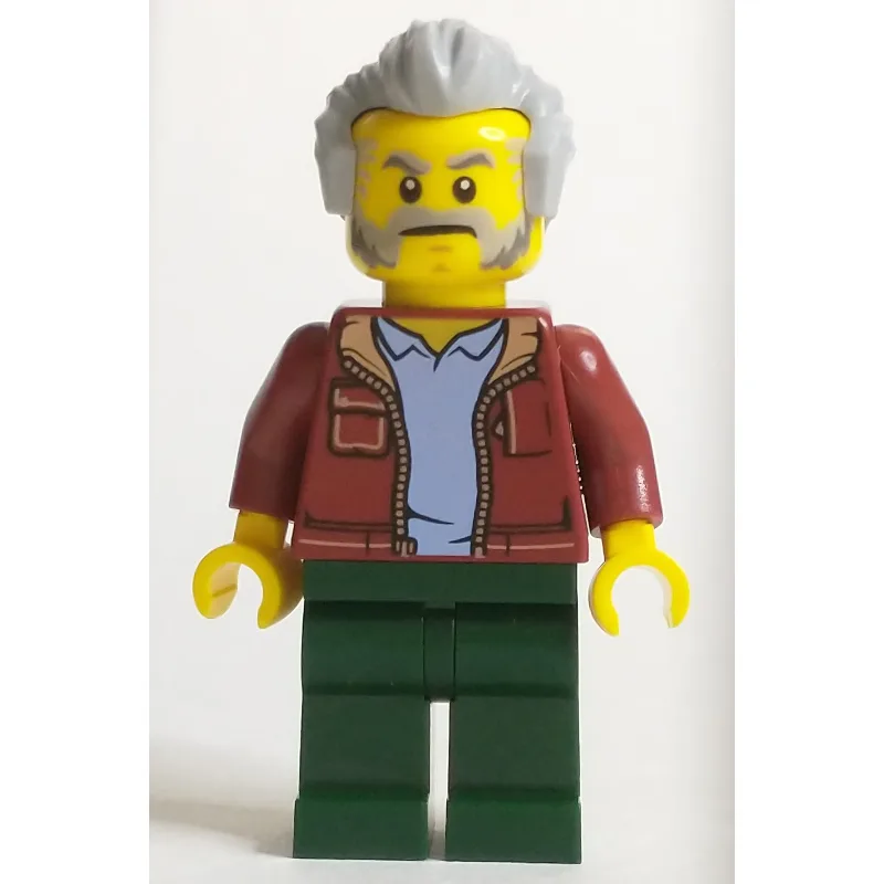 Man, Dark Red Jacket, Dark Green Legs, Light… — minifigurine LEGO | Brick Broker
