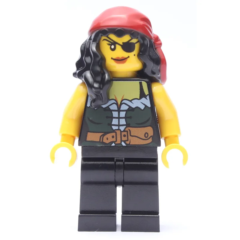 Pirate - Female, Black Hair with Bandana, Yel… — minifigurine LEGO | Brick Broker