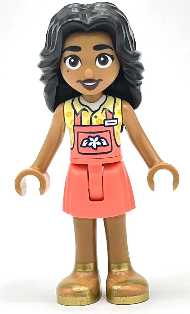 Adi - Bright Light Yellow Top, Coral Skirt — minifigurine LEGO | Brick Broker