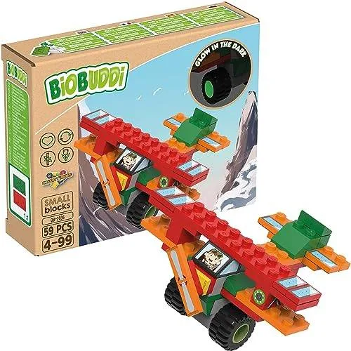 BioBuddi Avion biplan et panneau solaire (BIOBUDDI-BB-2036) - prix | Brick Broker