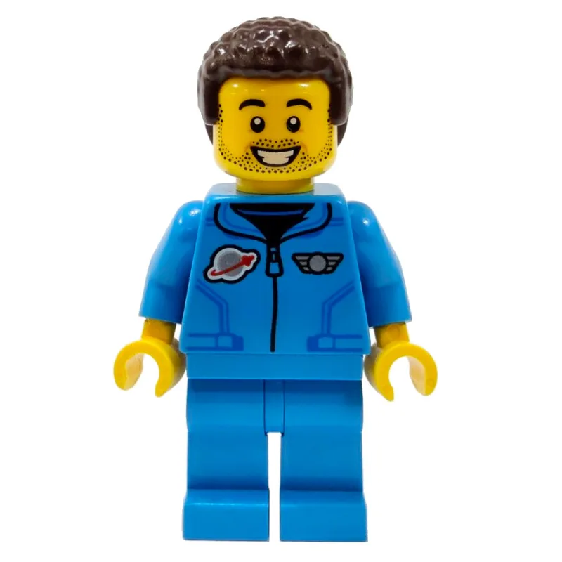 Man, Dark Azure Tracksuit with Classic Space… — minifigurine LEGO | Brick Broker