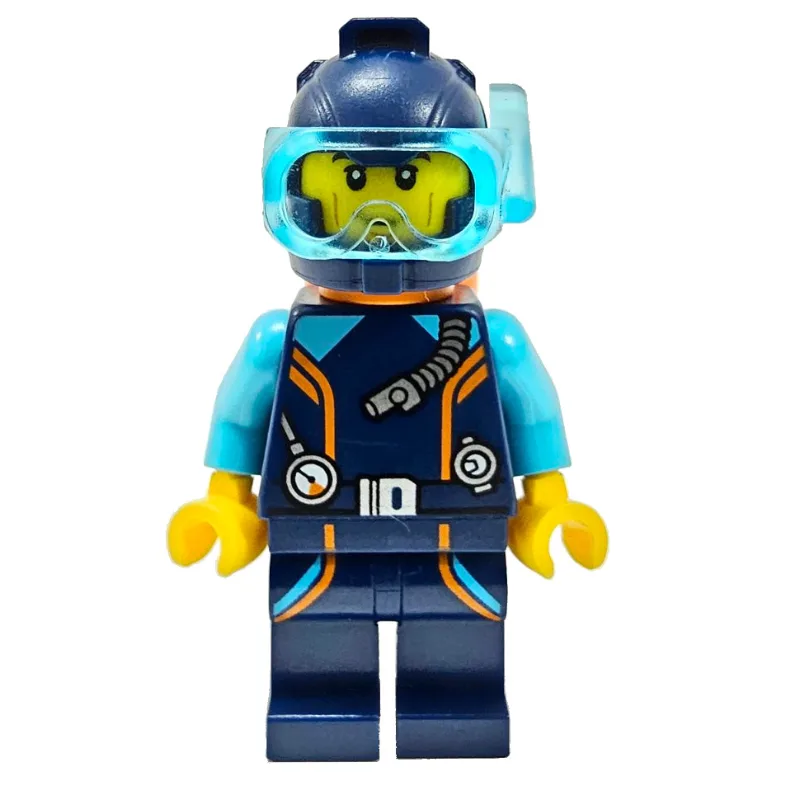 Ocean Explorer Diver, Man, Dark Blue Wetsuit… — minifigurine LEGO | Brick Broker